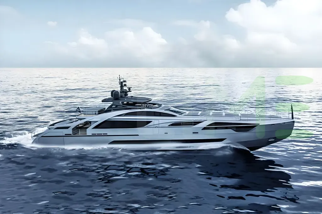 White El Cazador yacht - 141' (42m) Pershing offered by LIME Yachts and Brokerage of Ft Lauderdale, Florida.