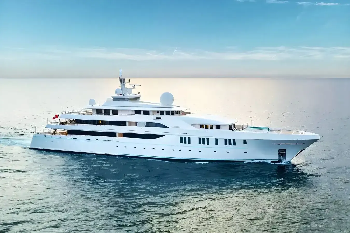 Elements yacht, a 262 ft Yachtley luxury superyacht underway, 80 meters, built in 2019.