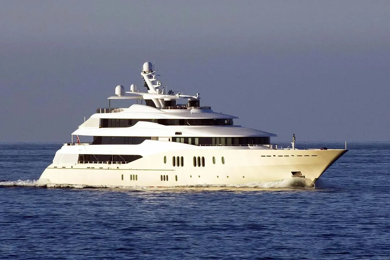 Eminence yacht, a 257 ft Abeking - A&R luxury superyacht underway, 78.43 meters, built in 2008, 2018.