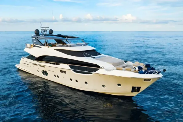 Esmeralda of the Seas yacht, a 96 ft Monte Carlo luxury superyacht underway, 29.26 meters, built in 2017, 2025.