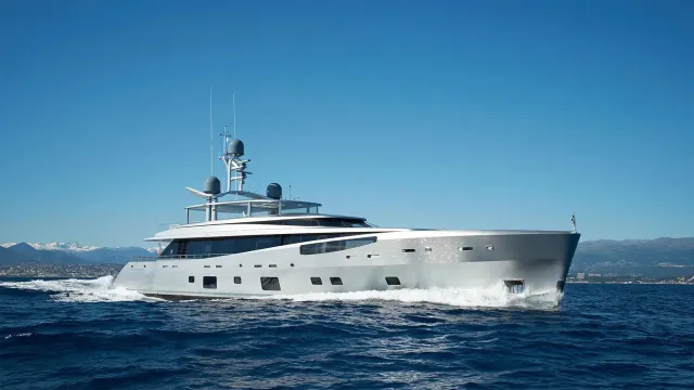 Excellence V yacht, a 151 ft Feadship luxury superyacht underway, 46.22 meters, built in 2014, 2024.