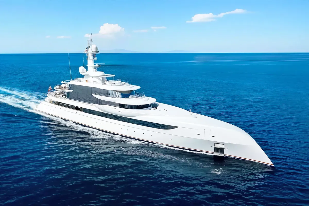 Excellence 262 ft yacht (80m) Abeking - A&R for charter/rental. Cost, plans, interior. One of twelve best luxury yachts.