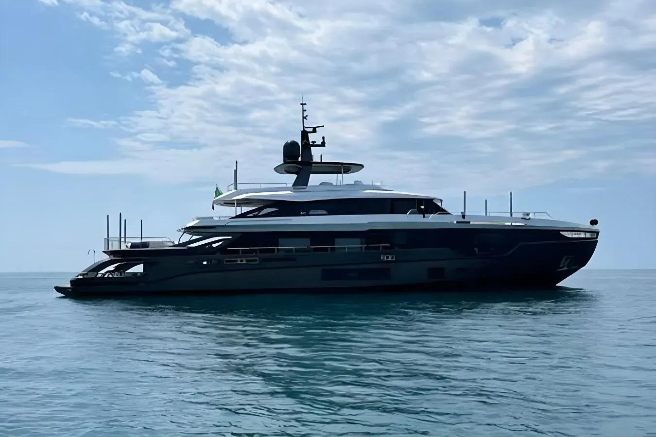 Eye of Destiny yacht, a 125 ft Azimut luxury superyacht underway, 38.2 meters, built in 2023.