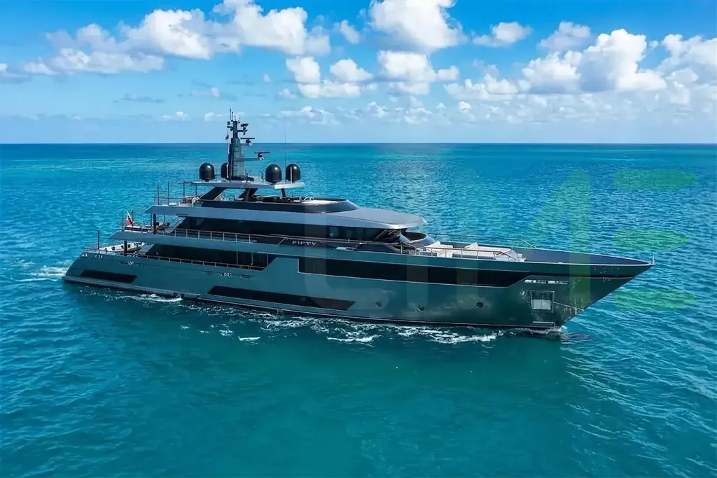 White FIFTY yacht for sale and price, showing the details and features of the interior and exterior available for purchase from LIME Yachts and Brokerage located in Fort Lauderdale Florida.
