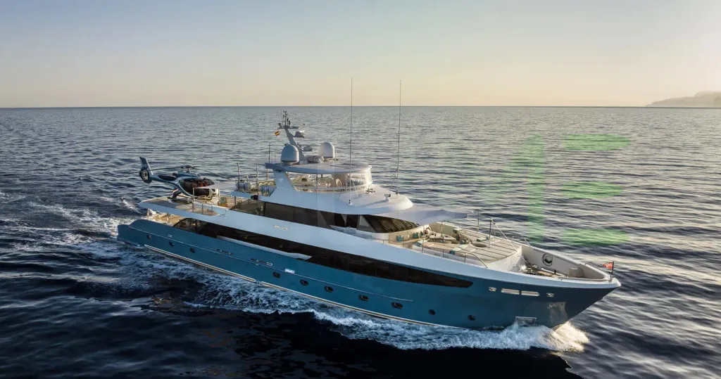 White Flying Manta yacht - 139' (42m) NQEA Yachts offered by LIME Yachts and Brokerage of Ft Lauderdale, Florida.