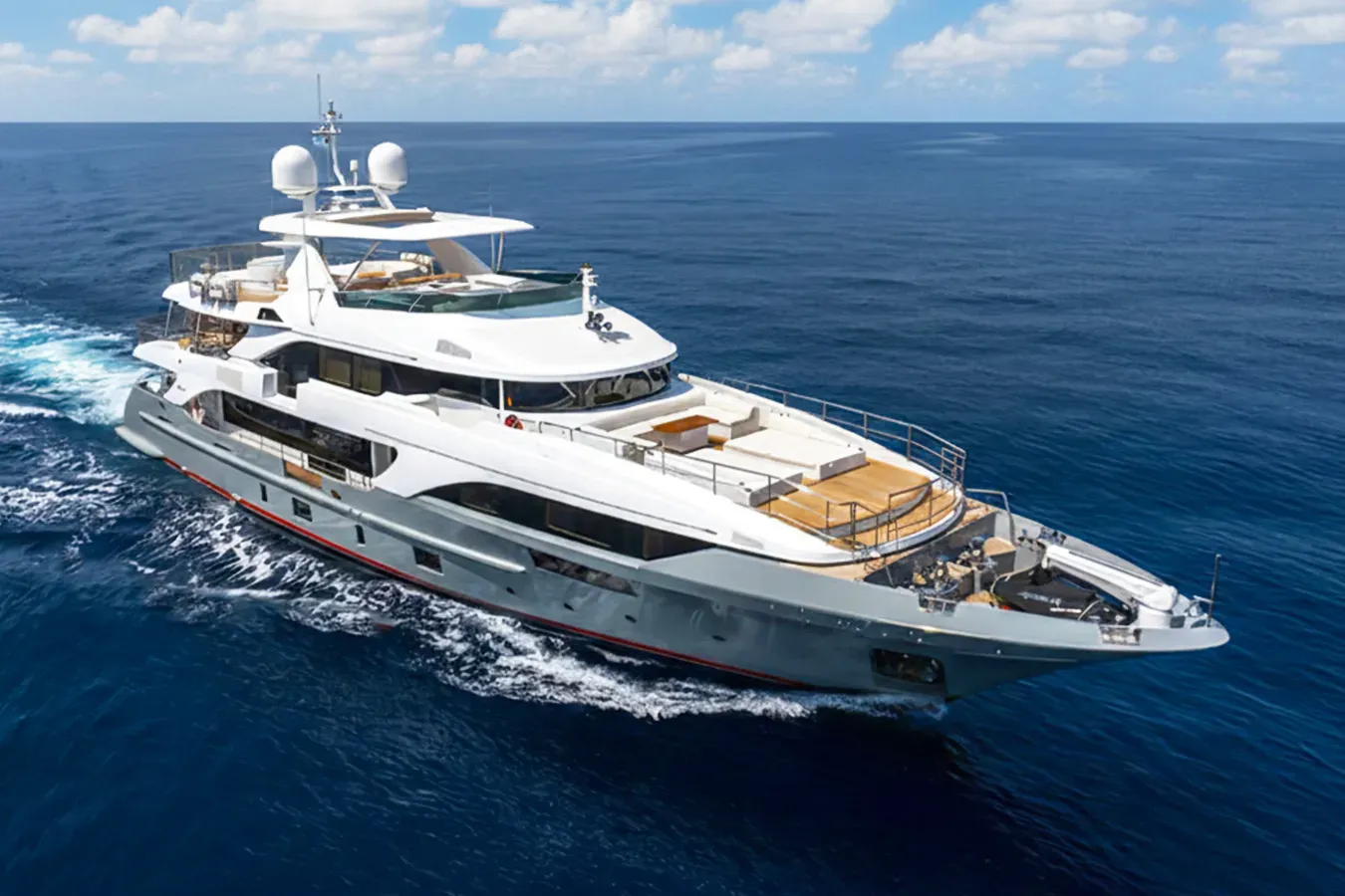 Freeday yacht, a 132 ft Benetti Yachts luxury superyacht underway, 40.24 meters, built in 2014, 2023.