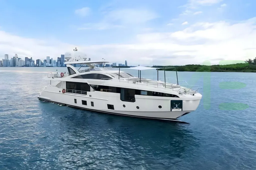 White Freedome yacht for sale and price, showing the details and features of the interior and exterior available for purchase from LIME Yachts and Brokerage located in Fort Lauderdale Florida.