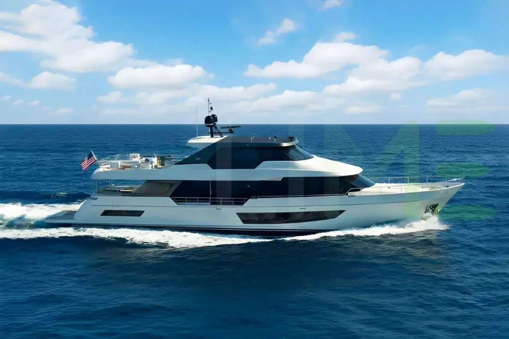 White Galileo I yacht for sale and price, showing the details and features of the interior and exterior available for purchase from LIME Yachts and Brokerage located in Fort Lauderdale Florida.