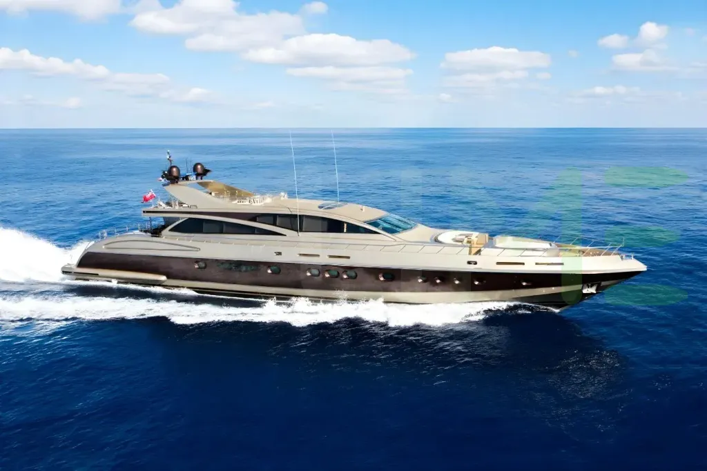 White Genesis yacht for sale and price, showing the details and features of the interior and exterior available for purchase from LIME Yachts and Brokerage located in Fort Lauderdale Florida.