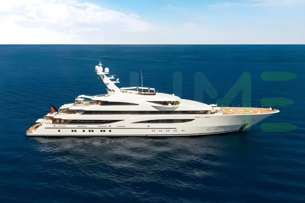 White Gigia yacht for sale and price, showing the details and features of the interior and exterior available for purchase from LIME Yachts and Brokerage located in Fort Lauderdale Florida.