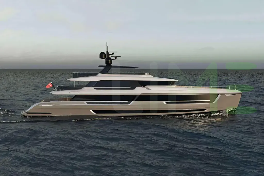 White Gisa yacht - 142' (43m) Mengi Yay offered by LIME Yachts and Brokerage of Ft Lauderdale, Florida.