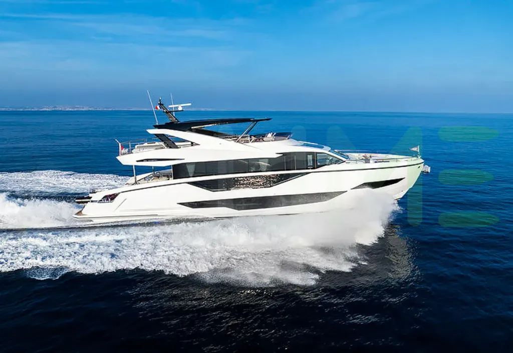White Glasax yacht - 88' (27m) Sunseeker offered by LIME Yachts and Brokerage of Ft Lauderdale, Florida.