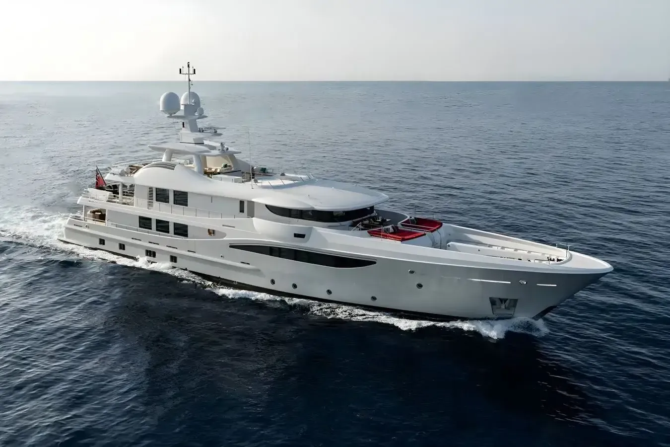 Grace yacht, a 171 ft Amels luxury superyacht underway, 52.3 meters, built in 2009, 2021.