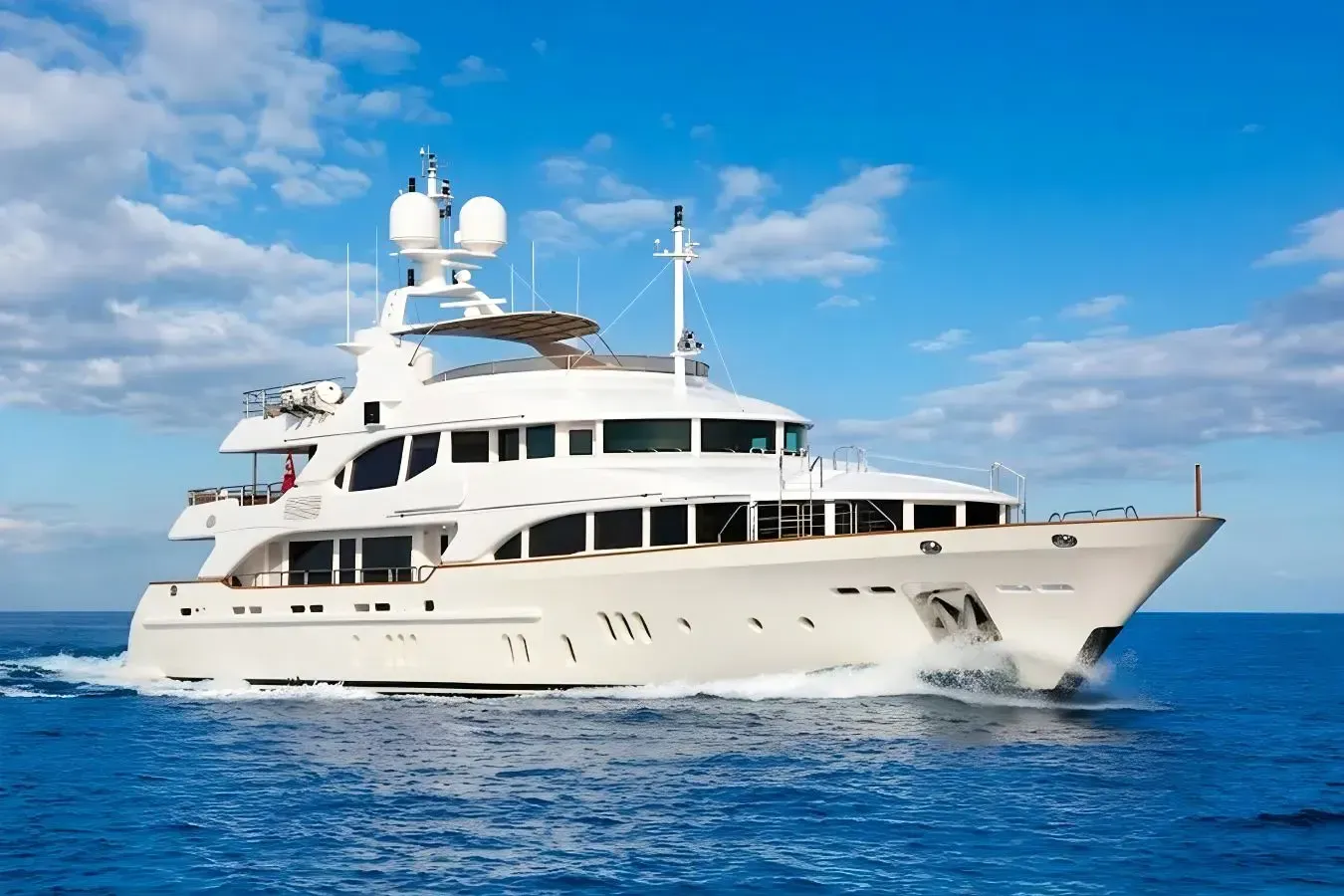 Grand Mariana yacht, a 145 ft Benetti Yachts luxury superyacht underway, 44.2 meters, built in 2006.