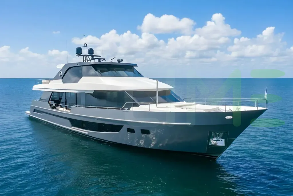 White Grateful yacht - 106' (32m) Ocean Alexander offered by LIME Yachts and Brokerage of Ft Lauderdale, Florida.