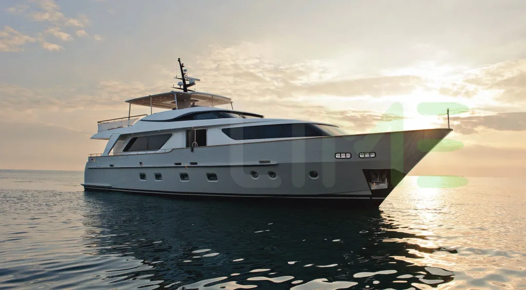 White Hadi Blue yacht for charter and price offered for rent by LIME Yachts and Brokerage located in Fort Lauderdale Florida.