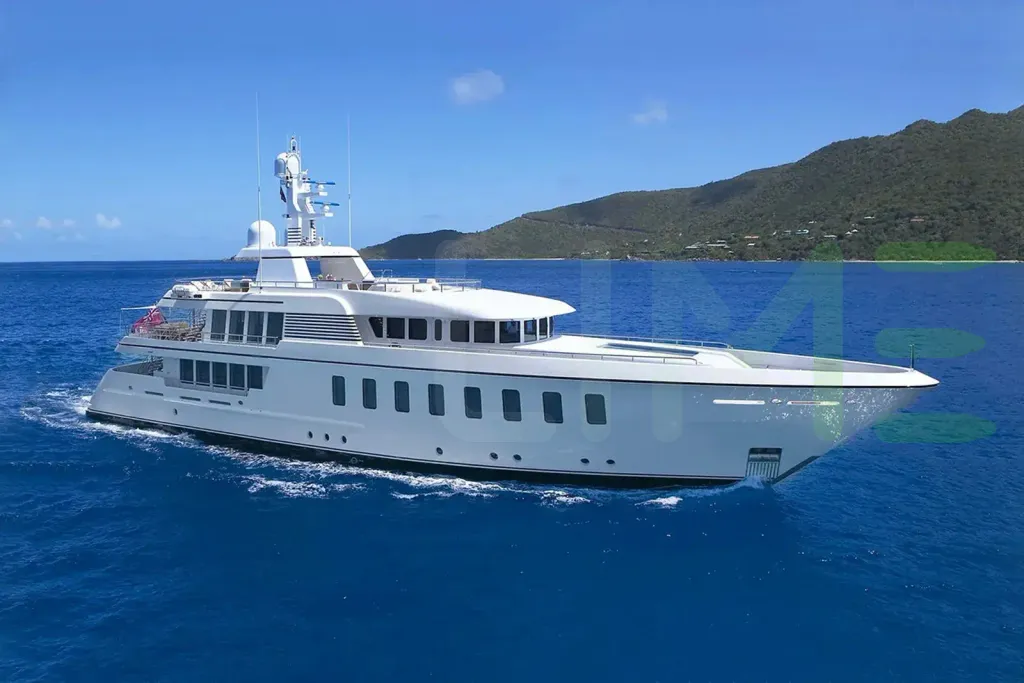 White Harle yacht for charter and price, located in Mediterranean; Croatia; France; Italy; Monaco; Montenegro; Caribbean; Antigua; Bahamas; Saint Martin; St Barts offered for rent by LIME Yachts and Brokerage located in Fort Lauderdale Florida.