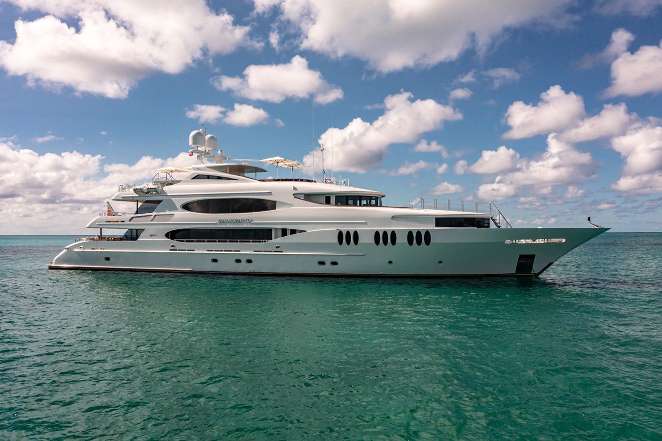 Impromptu yacht, a 164 ft Trinity luxury superyacht underway, 49.99 meters, built in 2010, 2025.