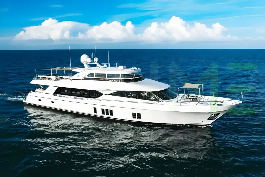 White Indigo yacht for sale and price, showing the details and features of the interior and exterior available for purchase from LIME Yachts and Brokerage located in Fort Lauderdale Florida.