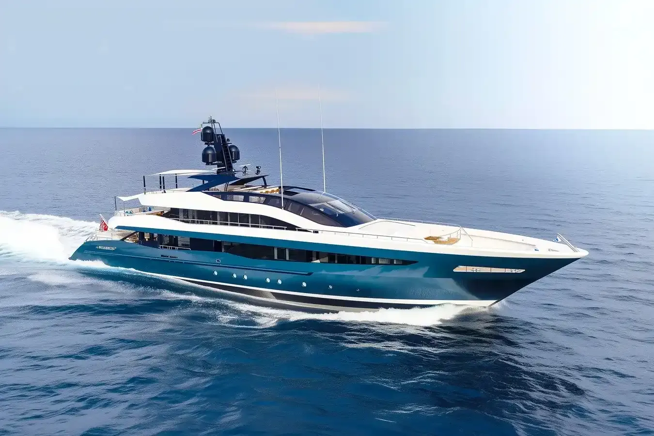 Irisha yacht, a 167 ft Heesen luxury superyacht underway, 51 meters, built in 2018.