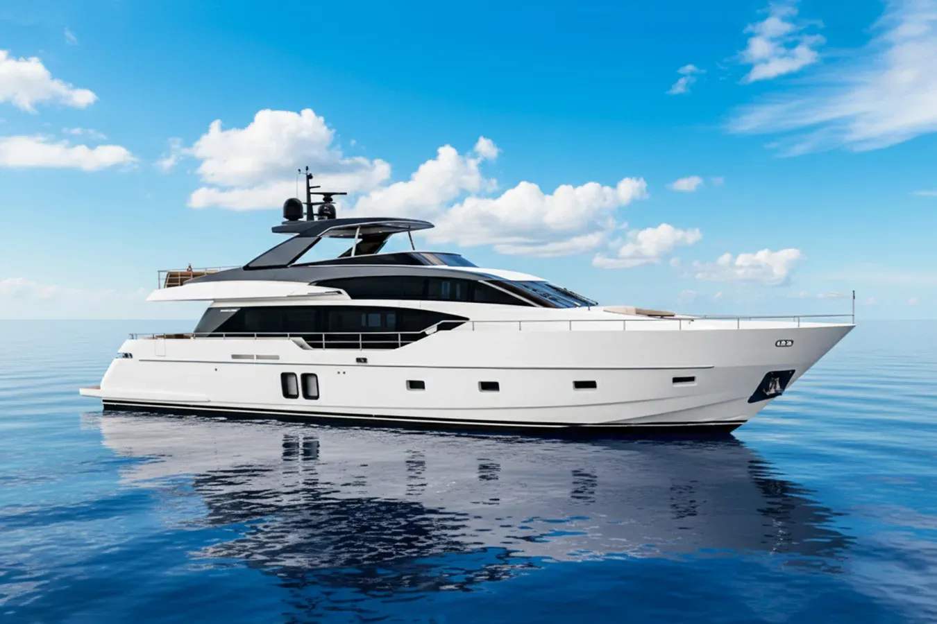 Journey yacht, a 87 ft Sanlorenzo luxury superyacht underway, 26.8 meters, built in 2024.