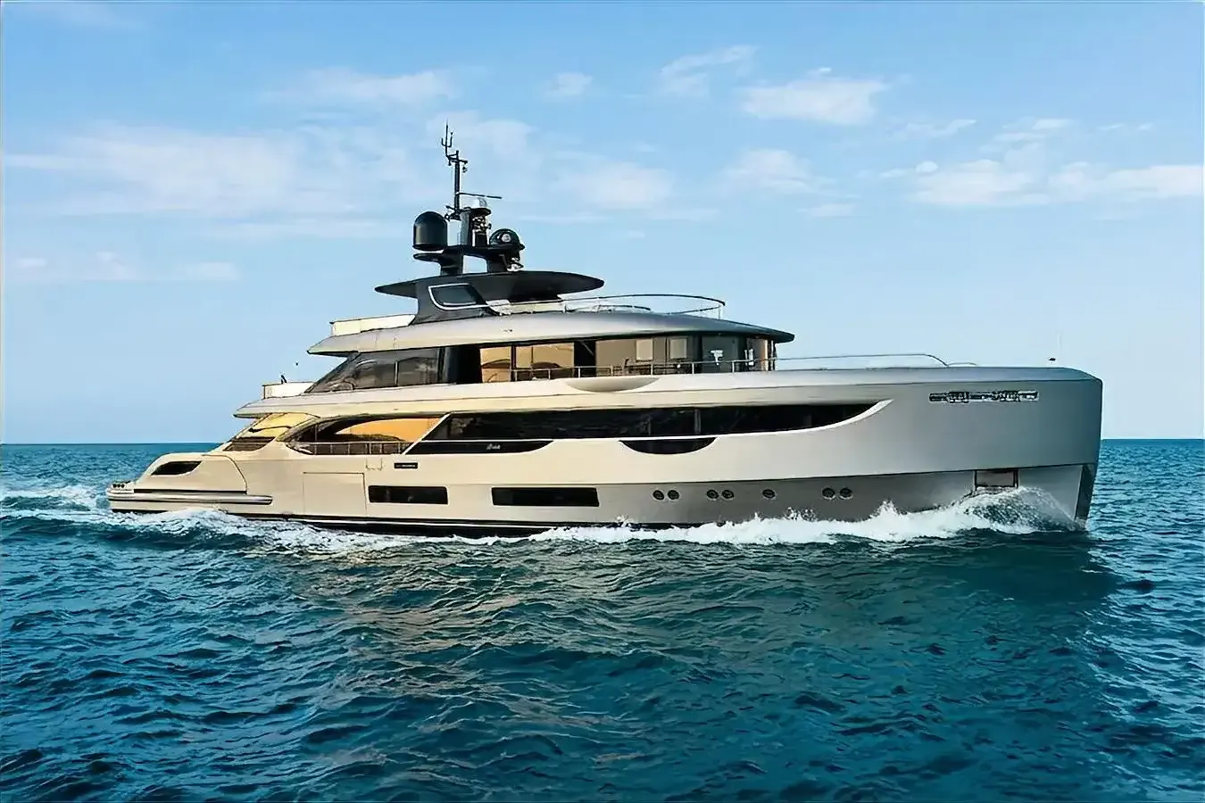 Joven yacht, a 133 ft Benetti luxury superyacht underway, 40.8 meters, built in 2025.