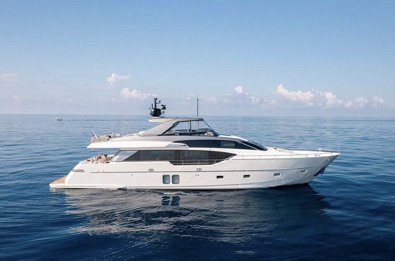Juju yacht, a 87 ft Sanlorenzo luxury superyacht underway, 26.76 meters, built in 2022.