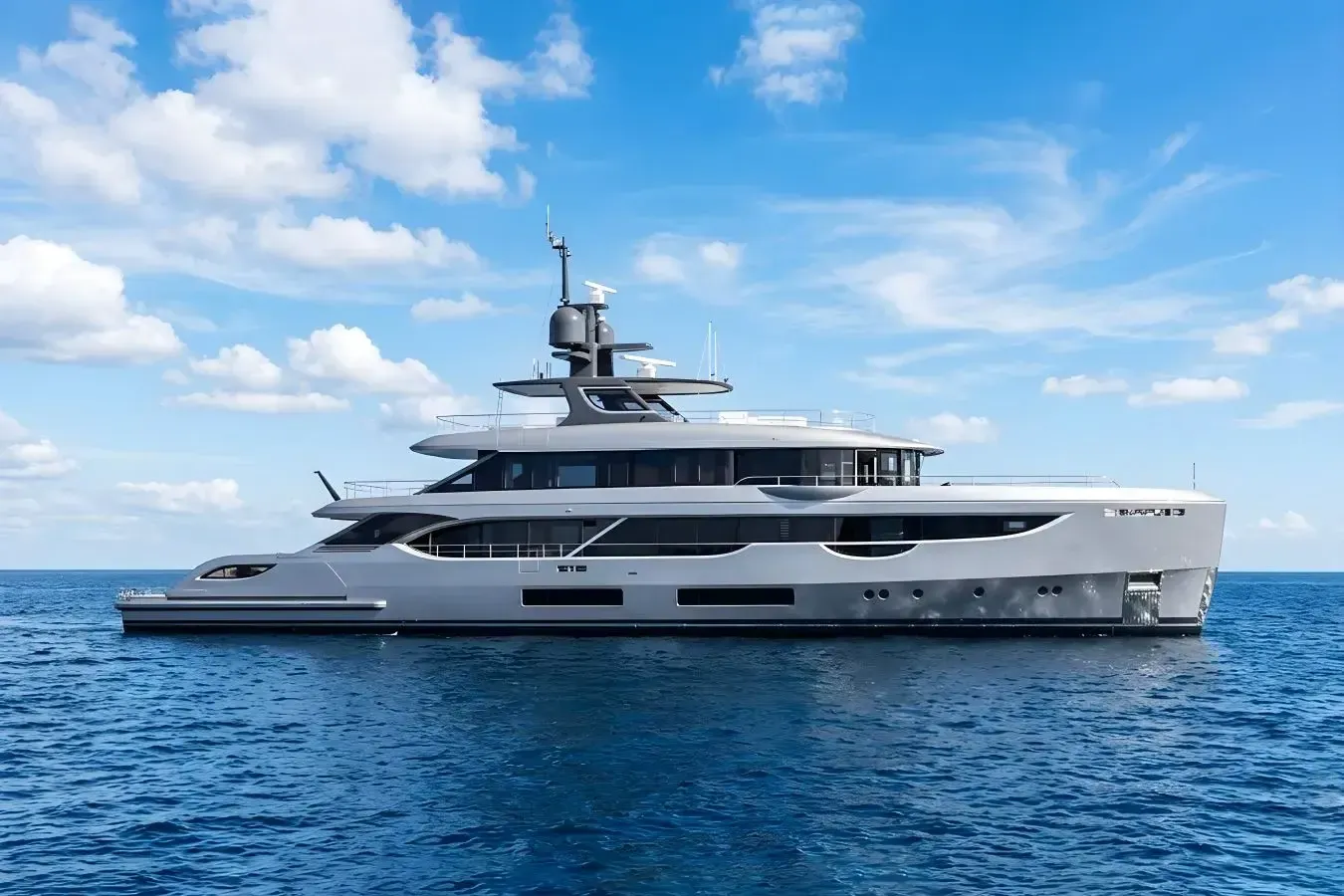 Kahala yacht, a 133 ft Benetti luxury superyacht underway, 40.8 meters, built in 2023.