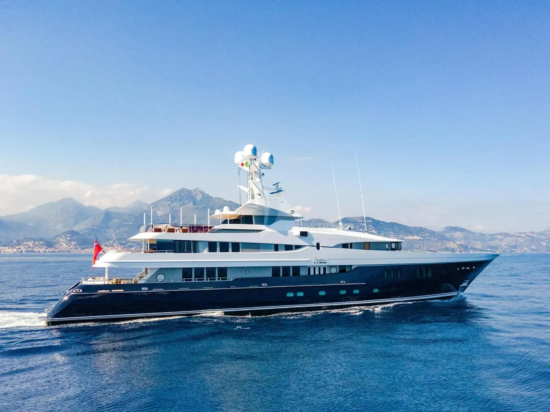 Kaiser yacht, a 196 ft Abeking - A&R luxury superyacht underway, 60 meters, built in 2011, 2021.