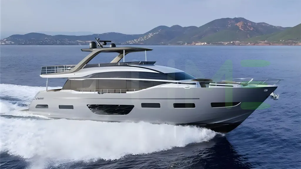 White Kaos yacht for sale and price, showing the details and features of the interior and exterior available for purchase from LIME Yachts and Brokerage located in Fort Lauderdale Florida.