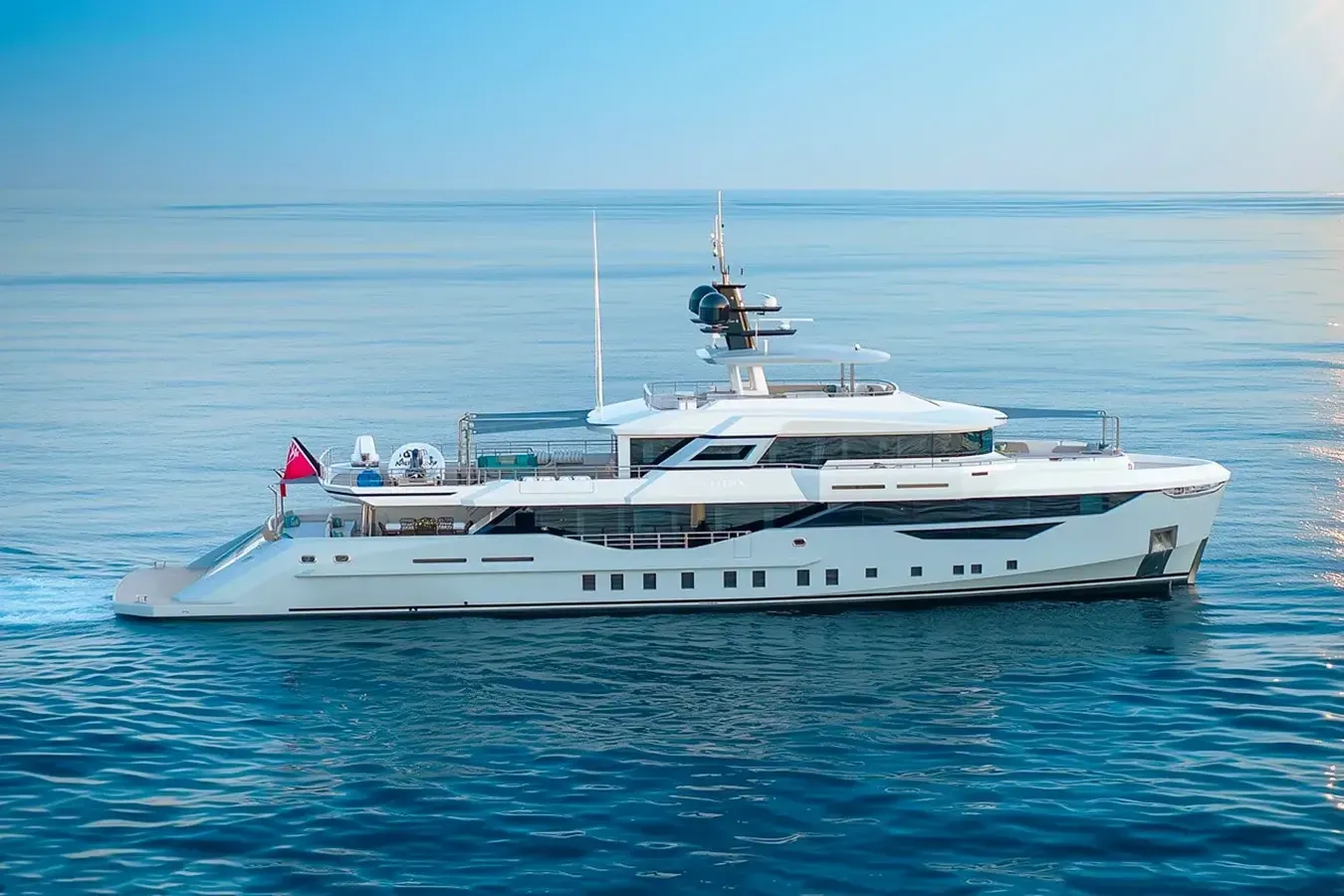 Kasif yacht, a 137 ft Bilgin luxury superyacht underway, 41.86 meters, built in 2023.