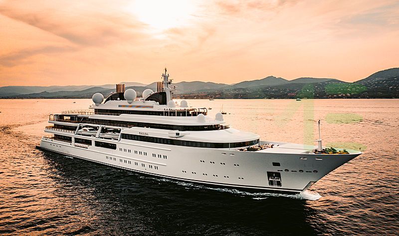White Katara yacht - 408' (124m) Lürssen offered by LIME Yachts and Brokerage of Ft Lauderdale, Florida.