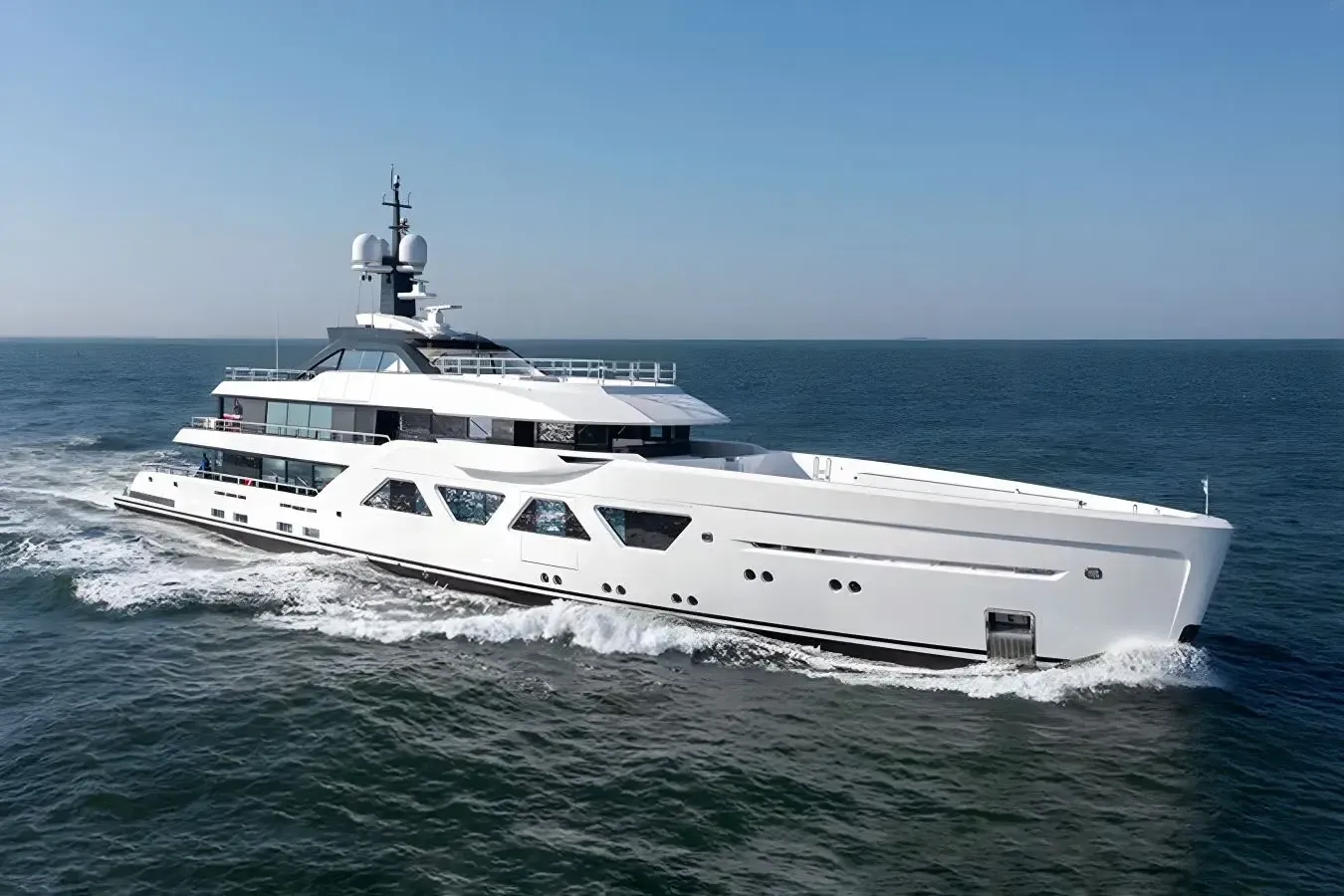 Khalidah yacht, a 196 ft Amels luxury superyacht underway, 60 meters, built in 2023.