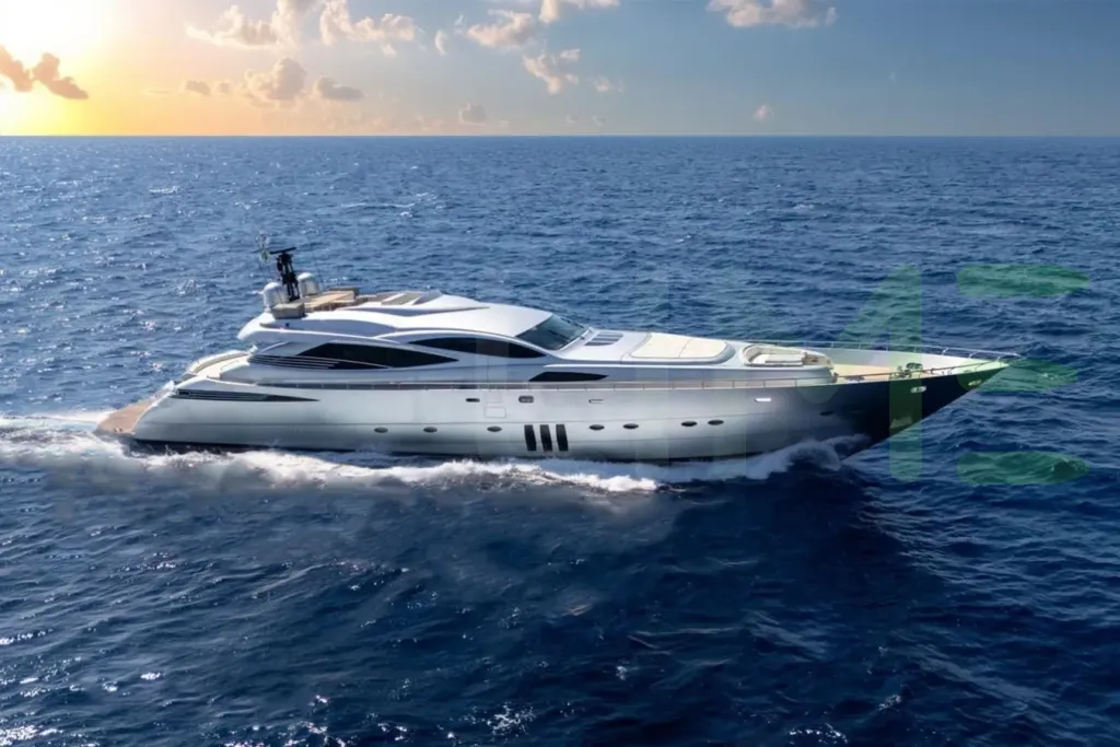 White Kolaha Two yacht - 115' (35m) Pershing offered by LIME Yachts and Brokerage of Ft Lauderdale, Florida.