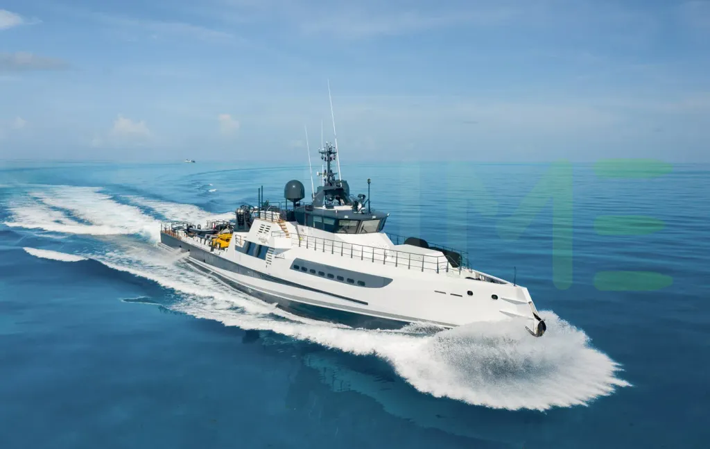 White Kona yacht - 181' (55m) Damen offered by LIME Yachts and Brokerage of Ft Lauderdale, Florida.