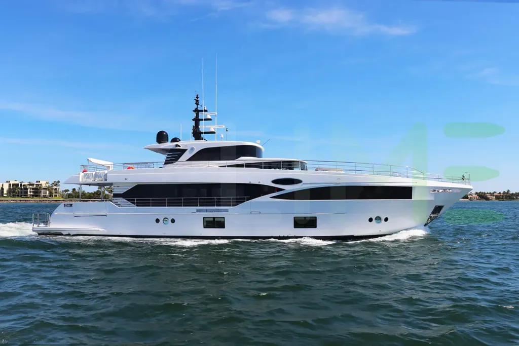 White Krishh yacht - 103' (31m) Gulf Craft offered by LIME Yachts and Brokerage of Ft Lauderdale, Florida.