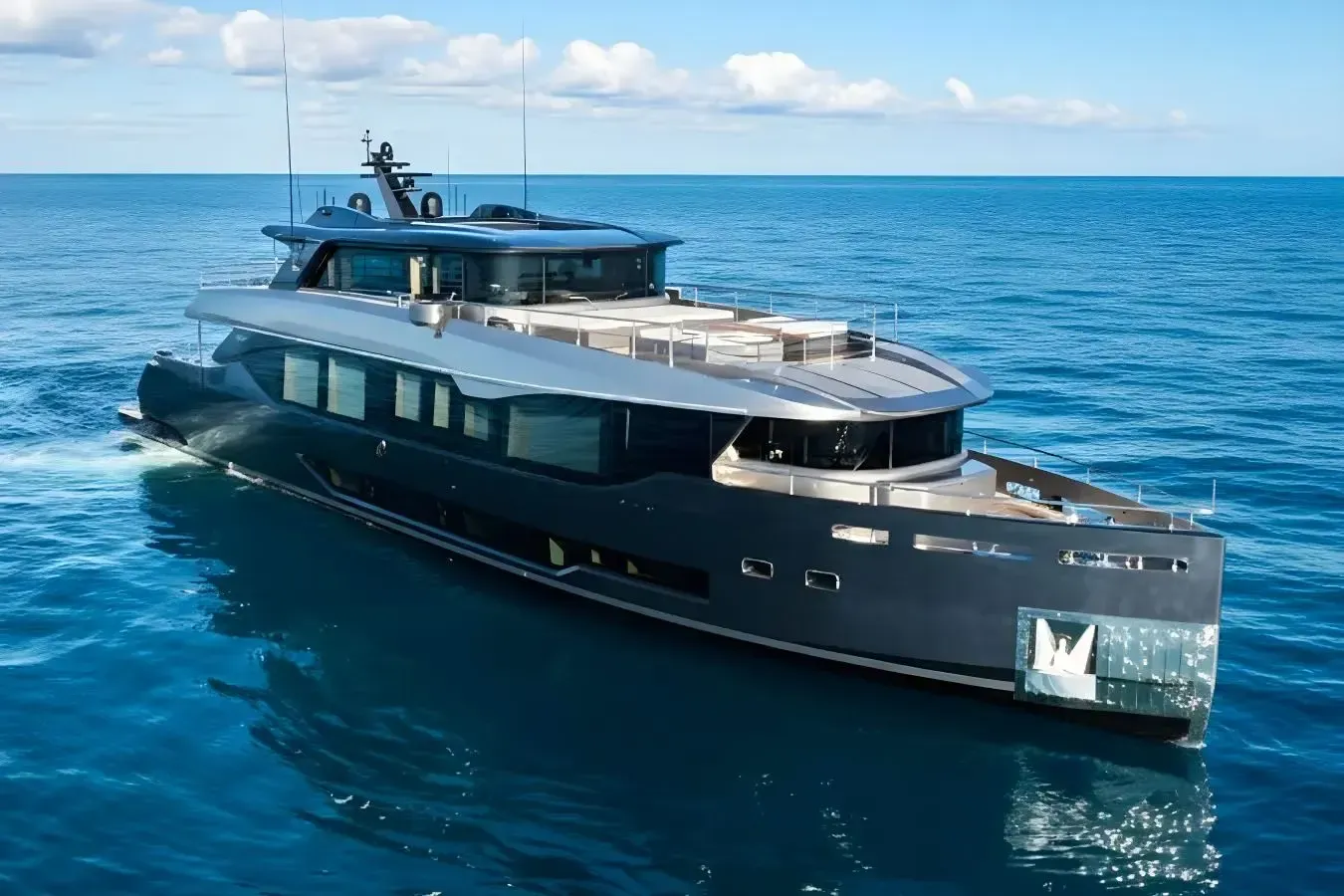 Lady Betty yacht, a 121 ft Maiora luxury superyacht underway, 36.9 meters, built in 2024.