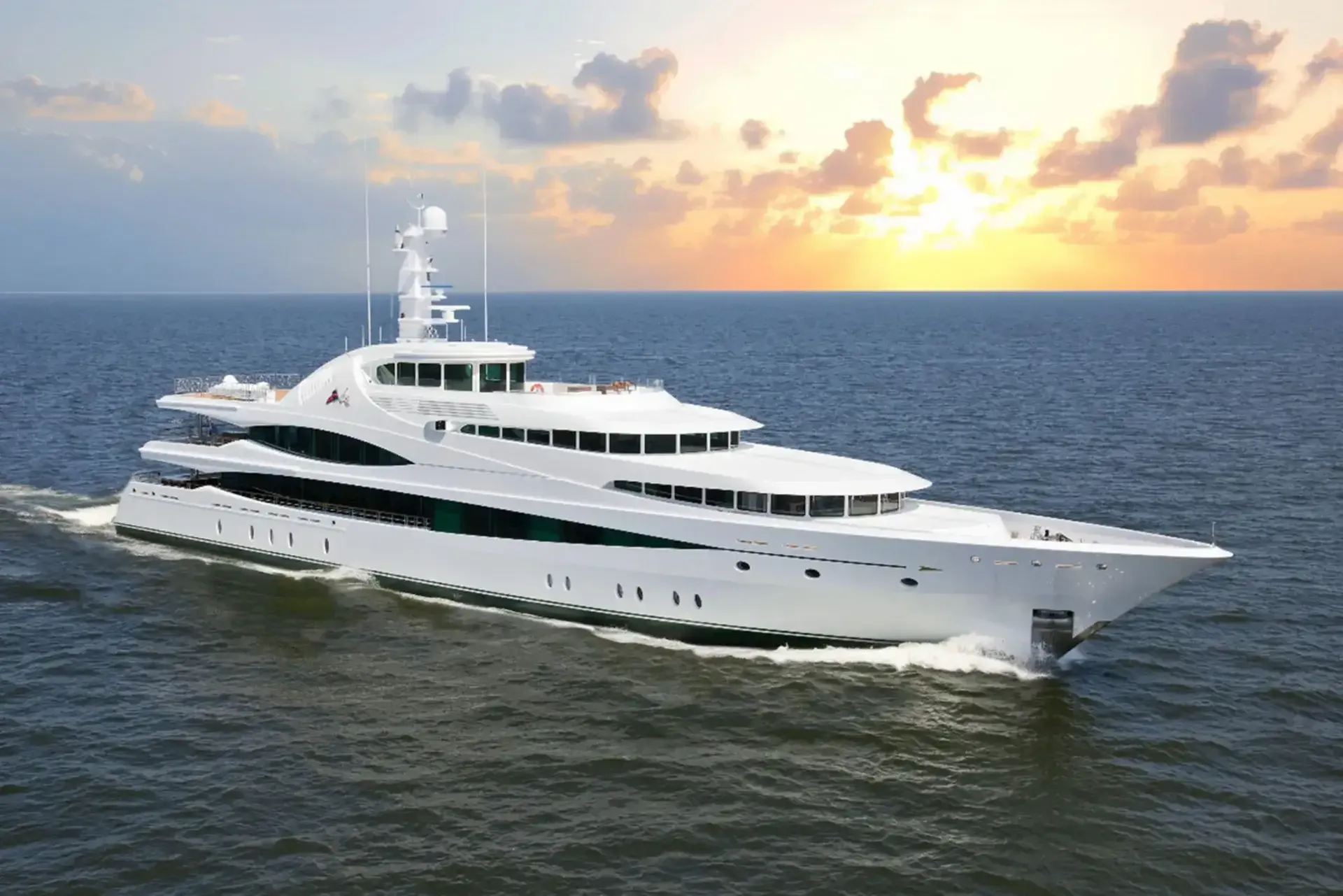 Lady Christine yacht, a 223 ft Feadship luxury superyacht underway, 68 meters, built in 2010, 2025.