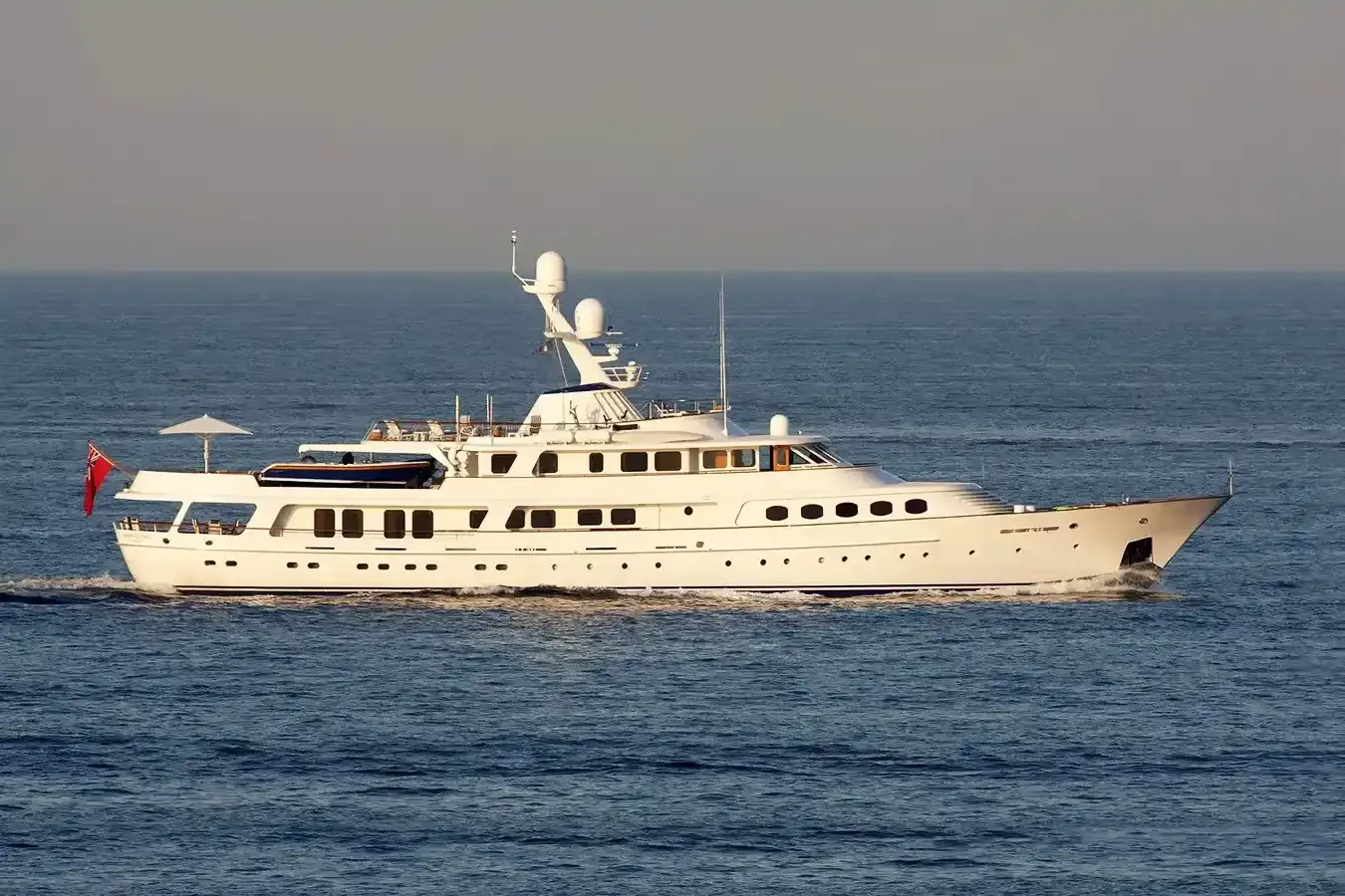 Lady Georgina yacht, a 158 ft Amels luxury superyacht underway, 48.2 meters, built in 1982, 2007.