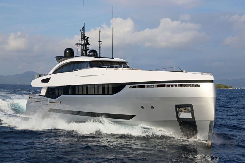 Laladdd 130 ft yacht (40m) Columbus yachts off market. The best new and used boats. One of twelve superyachts.