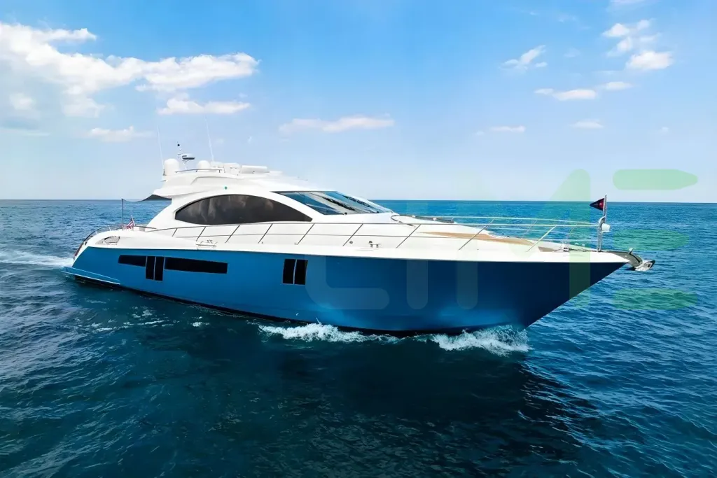White Latitude yacht for sale and price, showing the details and features of the interior and exterior available for purchase from LIME Yachts and Brokerage located in Fort Lauderdale Florida.