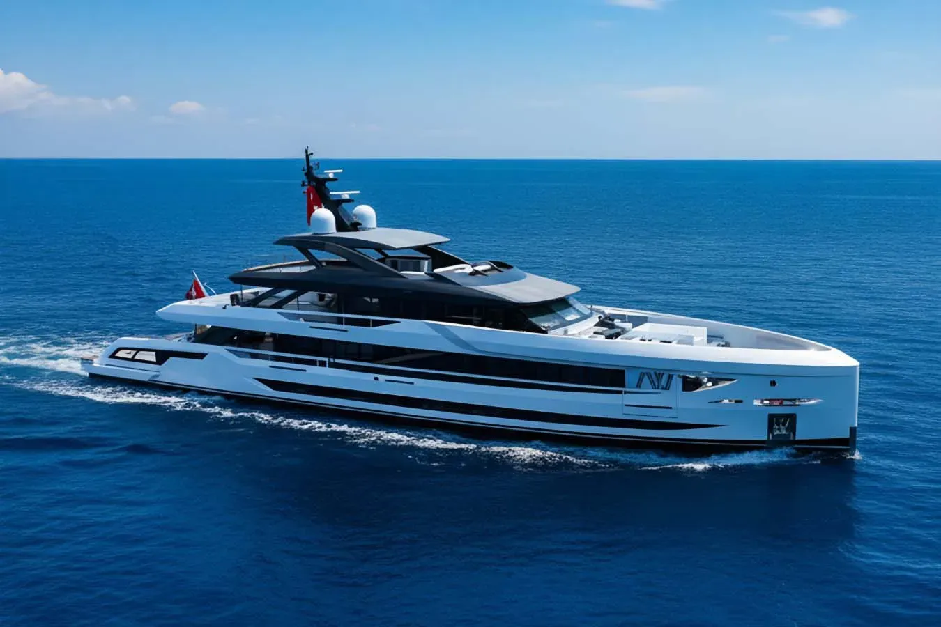 Legasea yacht, a 163 ft ADA Yacht Works luxury superyacht underway, 49.9 meters, built in 2025.
