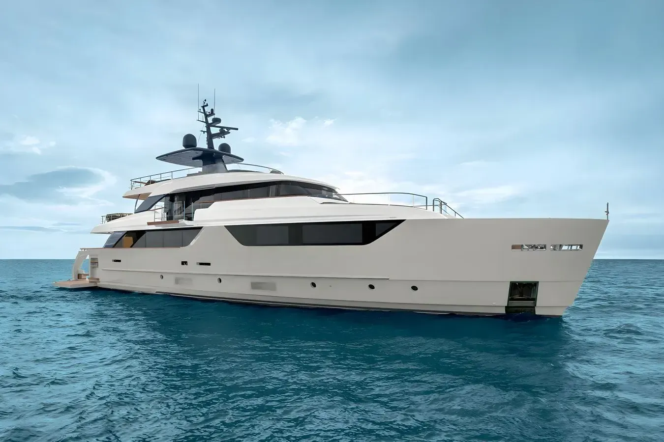 Let It Be yacht, a 117 ft Sanlorenzo luxury superyacht underway, 35.75 meters, built in 2024.