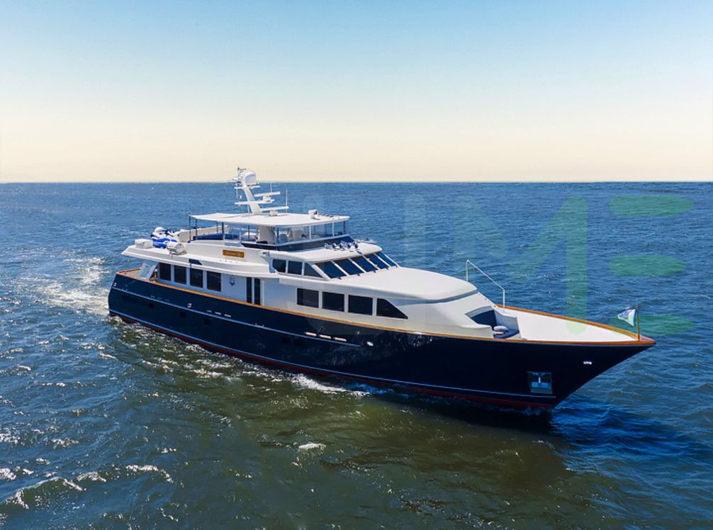 White Liberty yacht for sale and price, showing the details and features of the interior and exterior available for purchase from LIME Yachts and Brokerage located in Fort Lauderdale Florida.