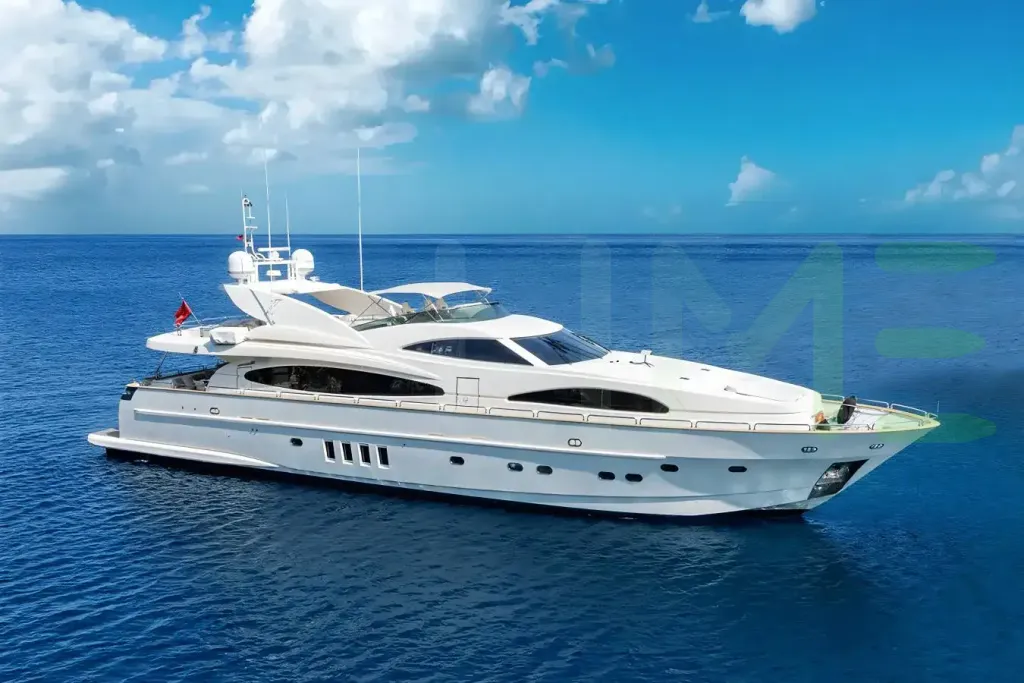 White Limion yacht for sale and price, showing the details and features of the interior and exterior available for purchase from LIME Yachts and Brokerage located in Fort Lauderdale Florida.