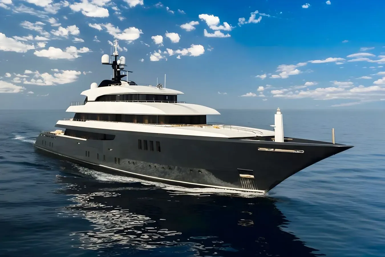 Loon yacht, a 221 ft ICON luxury superyacht underway, 67.5 meters, built in 2009, 2025.