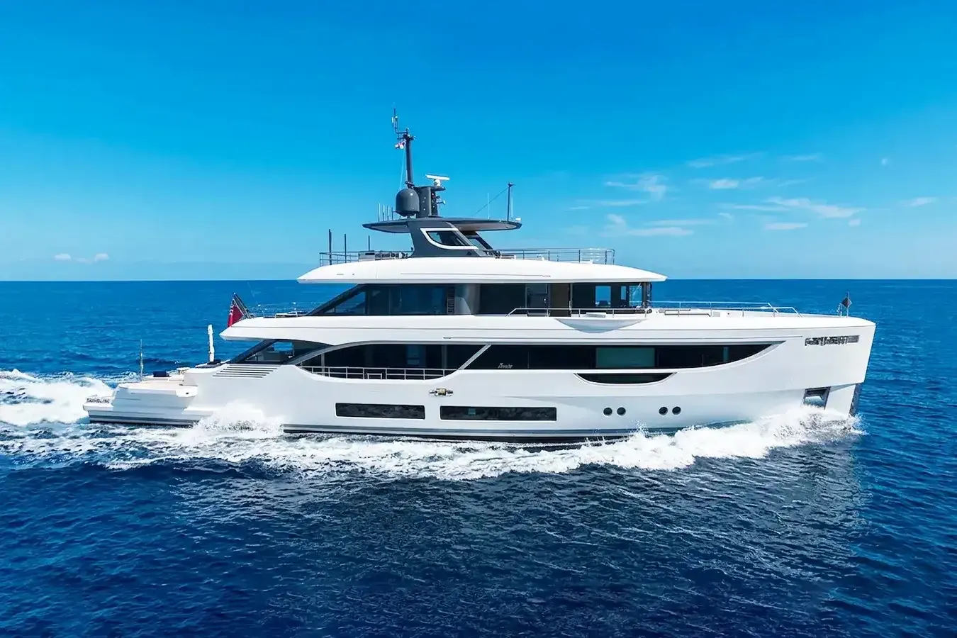Loreta yacht, a 112 ft Benetti Yachts luxury superyacht underway, 34.36 meters, built in 2026.