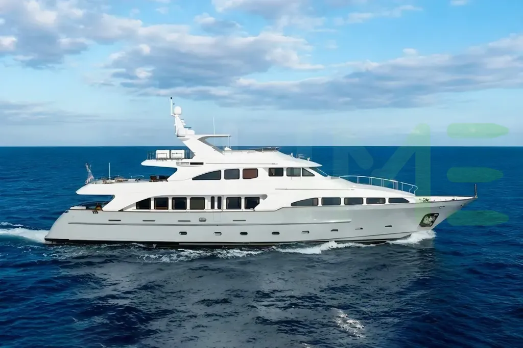White Loulou yacht for sale and price, showing the details and features of the interior and exterior available for purchase from LIME Yachts and Brokerage located in Fort Lauderdale Florida.