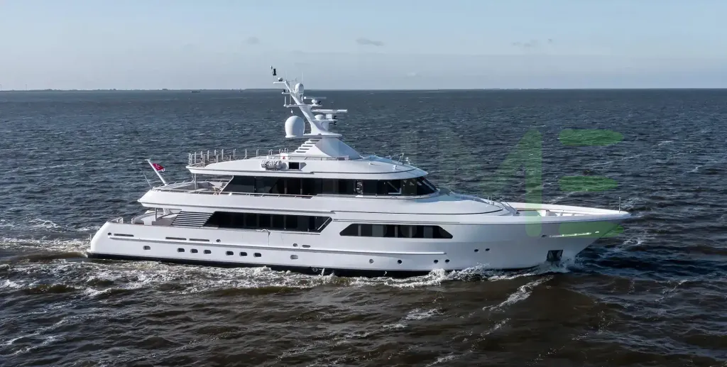 White Lucky Us yacht - 136' (41m) Feadship offered by LIME Yachts and Brokerage of Ft Lauderdale, Florida.