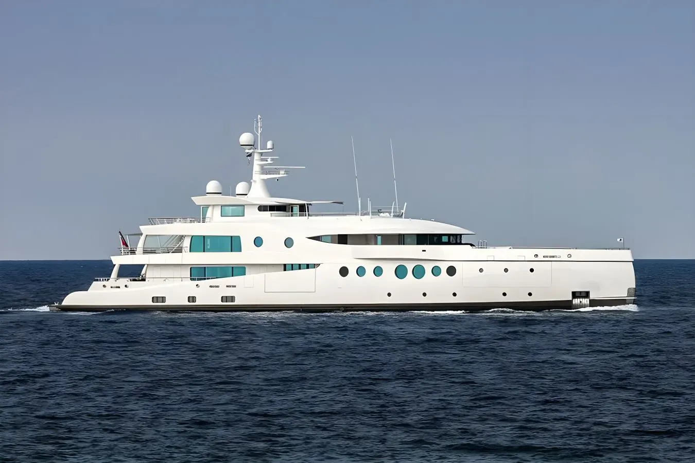 Madame Kate yacht, a 204 ft Amels luxury superyacht underway, 62.4 meters, built in 2015, 2023.